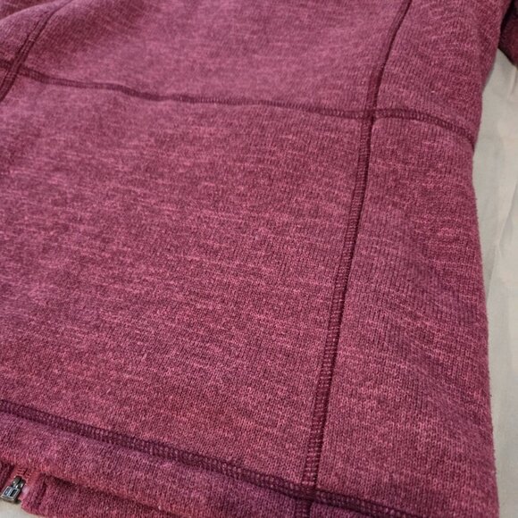Girls Patagonia fleece Hoody Full Zip  M 10 Red - Picture 7 of 9